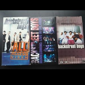 Lot of 3 Backstreet Boys VHS Tapes